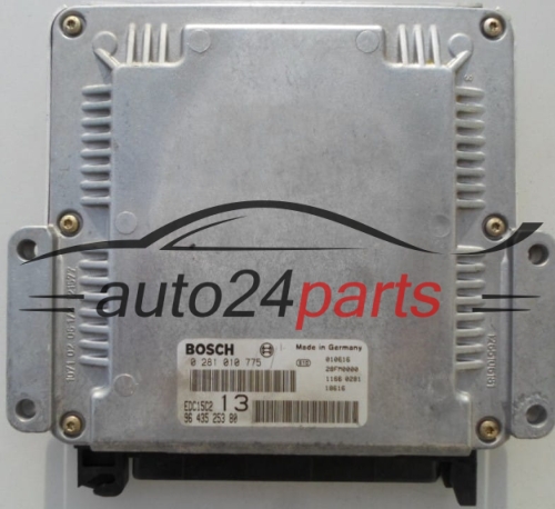 MOTORSTEUERGERÄT ECU STEUERGERAT PEUGEOT 406 2.0 HDI BOSCH 0 281 010 775,  96 435 253 80
