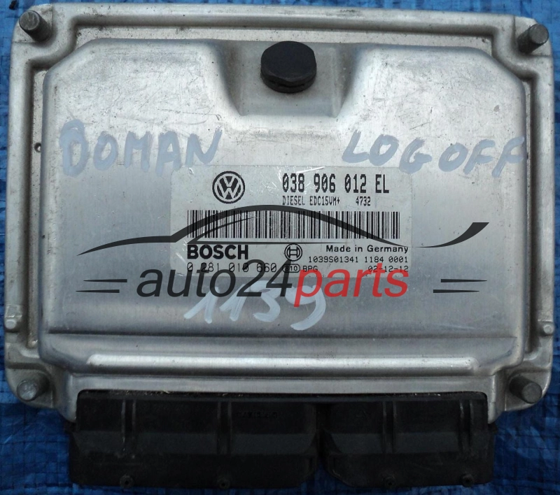 KOMPUTER STEROWNIK SILNIKA VW VOLKSWAGEN POLO 1.9 SDI ASY 038 906 012 EL, 038906012EL, BOSCH 0 281 010 660, 0281010660, 1039S01341 