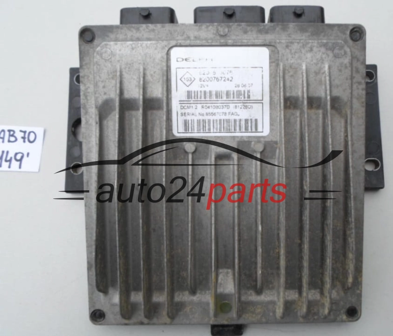 KOMPUTER STEROWNIK SILNIKA RENAULT CLIO 1.5 DCI R0410B037D, 8200513076, 8200767242 -