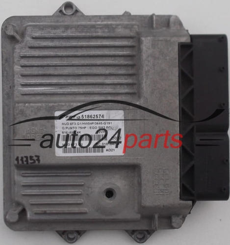 KOMPUTER STEROWNIK SILNIKA FIAT GRANDE PUNTO 1.3 JTD 51862574, MJD.6F3.G1, MJD6F3G1 - 