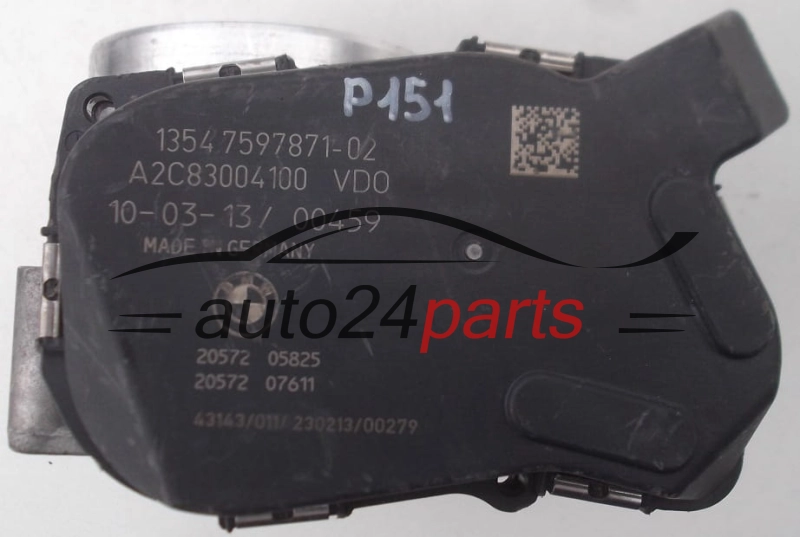 Przepustnica powietrza BMW 3 ER E90 1 F21 F20 Coupe E82 Cabrio E88 E93 X5 A2C83004100 1354759787102