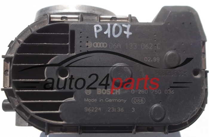 Boitier de papillon AUDI SEAT SKODA VOLKSWAGEN 06A 133 062 C, 06A133062C, BOSCH 0 280 750 036, 0280750036