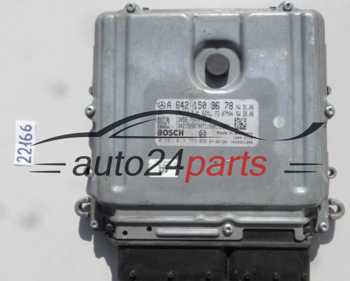 MOTORSTEUERGERÄT ECU STEUERGERAT MERCEDES W 164 BOSCH 0 281 013 753, 0281013753, A 642 150 96 78, A6421509678, CR4.12 