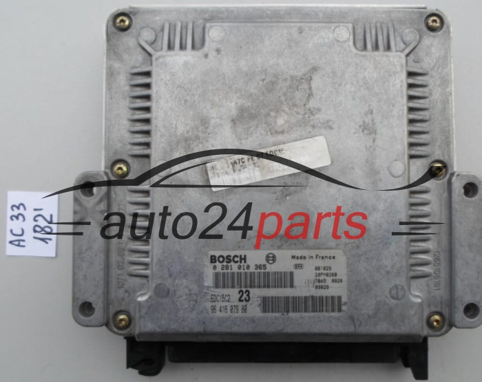 KOMPUTER STEROWNIK SILNIKA CITROEN C5 2.0 HDI BOSCH 0 281 010 365,  96 416 079 80