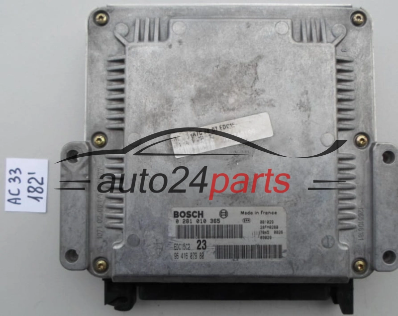 KOMPUTER STEROWNIK SILNIKA CITROEN C5 2.0 HDI BOSCH 0 281 010 365,  96 416 079 80