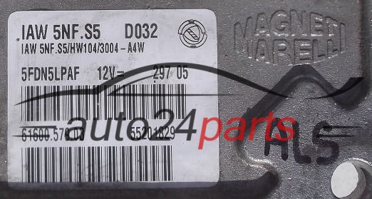 CALCULATEUR MOTEUR FIAT PANDA 1.2 MAGNETI MARELLI IAW 5NF.S5, 55201829, 61600.579.03