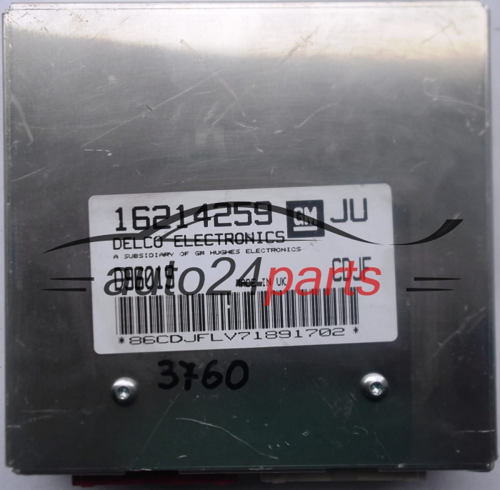 ECU CENTRALITA DE MOTOR OPEL ASTRA 1.6 X16XE DELCO 16214259 JU, 16214259JU, D96019, CDJF, BZKY, CKYH