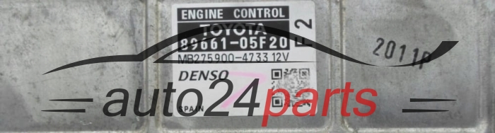 CALCULATEUR MOTEUR TOYOTA AVENSIS 2.0 D4D 89661-05F20, 8966105F20, MB275900-4733, MB2759004733
