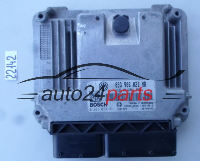 KOMPUTER STEROWNIK SILNIKA VW VOLKSWAGEN PASSAT 2.0 TDI 03G906021MR, 03G 906 021 MR BOSCH 0281013311, 0 281 013 311 