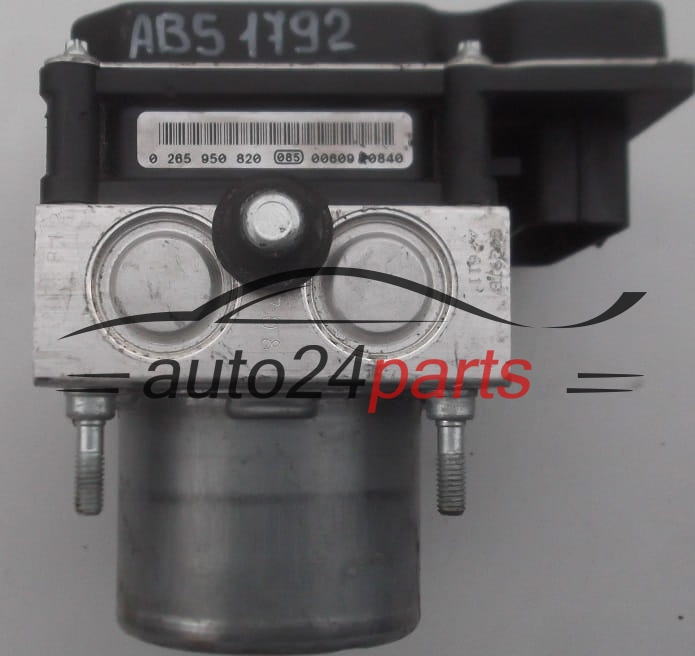 POMPE HYDRAULIQUE ET CALCULATEUR d'ABS OPEL MERIVA 1.7 CDTI BOSCH 0 265 238 000,  13348789, 0 265 950 820