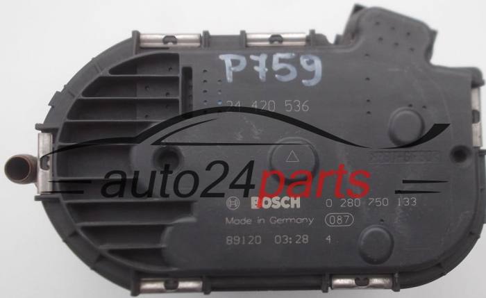 BOITIER DE PAPILLON OPEL  BOSCH 0 280 750 133, 24 420 536