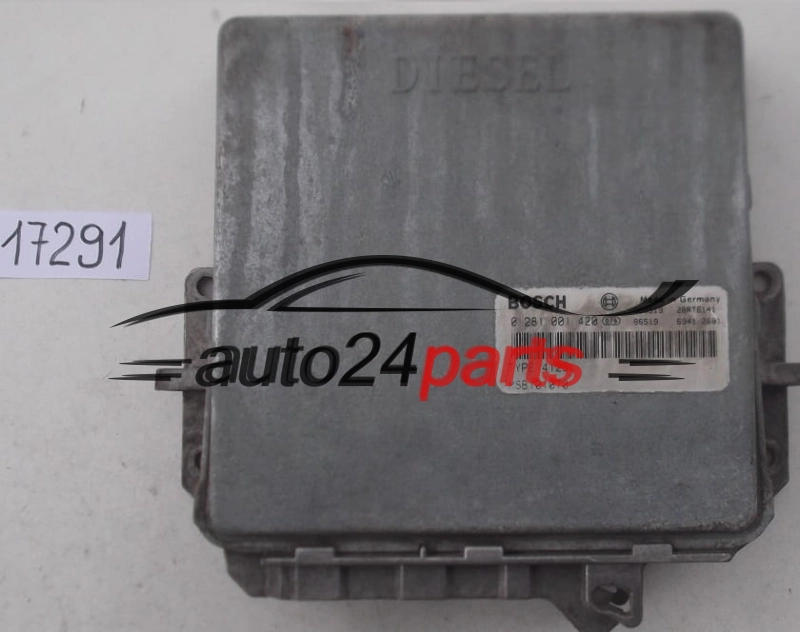 ECU CENTRALITA DE MOTOR LAND ROVER FREELANDER 2.0 TD BOSCH 0 281 001 420, 0281001420, TYPE 4125 MSB101070