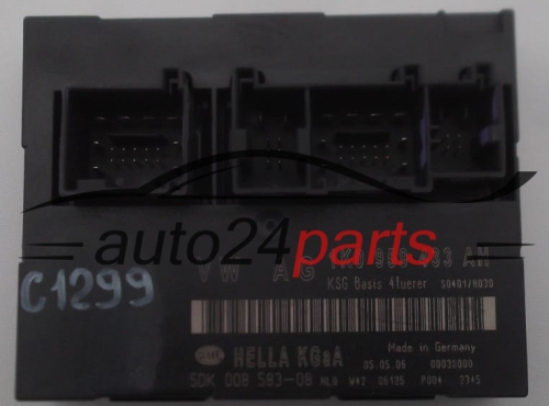 KOMFORTSTEUERGERAT  SKODA OCTAVIA 1.9 TDI HELLA 5DK 008 583-08,  1K0 959 433 AH