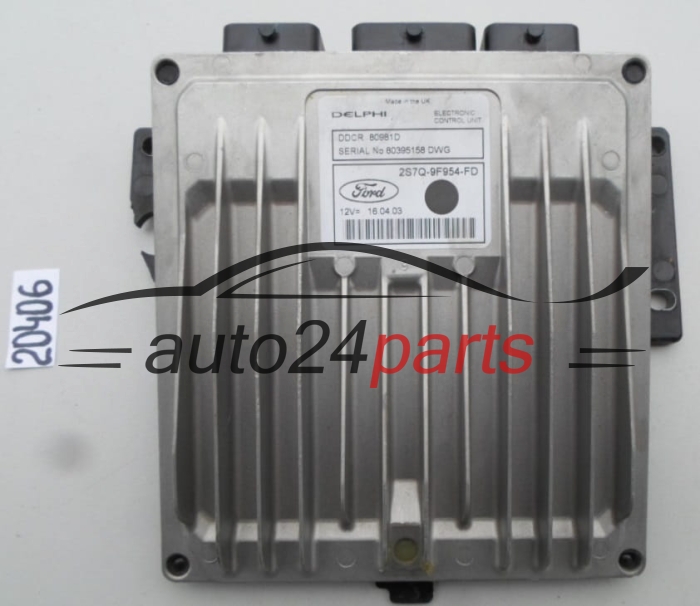 KOMPUTER STEROWNIK SILNIKA FORD MONDEO 2.0 TDCI 2S7Q-9F954-FD, 2S7Q9F954FD 