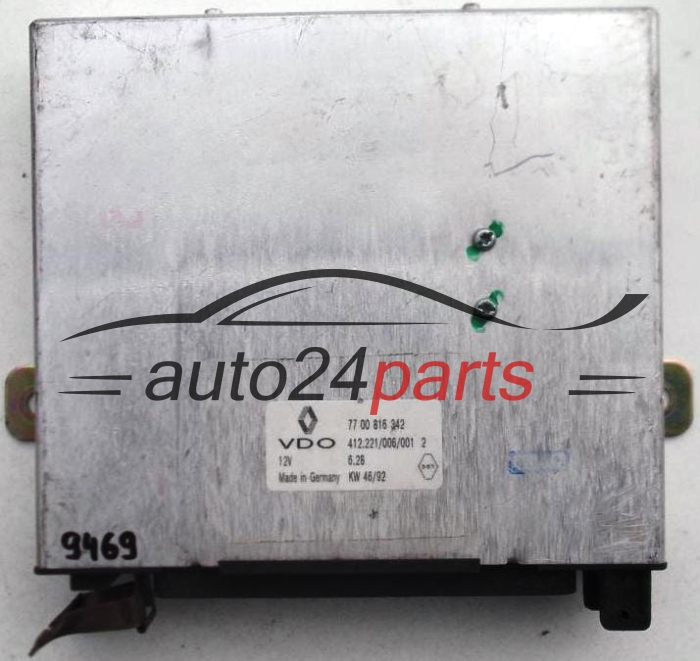 KOMPUTER STEROWNIK SILNIKA RENAULT SAFRANE VDO 412.221/006/001,  77 00 816 342