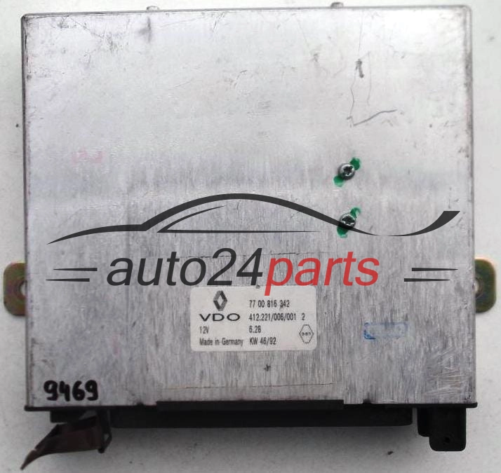 KOMPUTER STEROWNIK SILNIKA RENAULT SAFRANE VDO 412.221/006/001,  77 00 816 342
