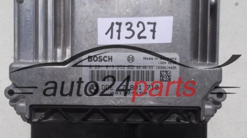CALCULATEUR MOTEUR BMW E90 2.0 D BOSCH 0 281 013 252, 0281013252, DDE 7 801 710, DDE7801710, 7801710