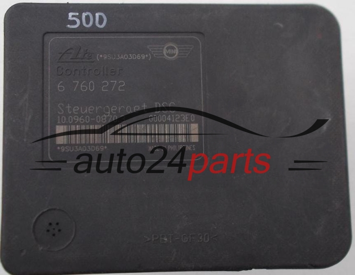 POMPE HYDRAULIQUE ET CALCULATEUR d'ABS MINI COOPER  6 760 272, ATE 10.0960-0870.3