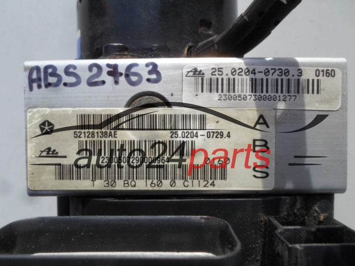 POMPE HYDRAULIQUE ET CALCULATEUR d'ABS JEEP GRAND CHEROKEE 52128138AE, 25.0204-0729.4, 25020407294, 56027931AC, 25.0946-0226.3, 25094602263 