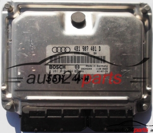 MOTORSTEUERGERÄT ECU STEUERGERÄT AUDI A6 2.5 TDI AYM 4B1 907 401 D, 4B1907401D, BOSCH 0 281 010 494, 0281010494