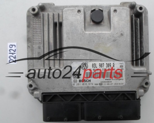 VW VOLKSWAGEN TIGUAN 2.0 TDI 03L907309R, 03L 907 309 R, BOSCH 0281016674, 0 281 016 674 DIESEL EDC17C46 