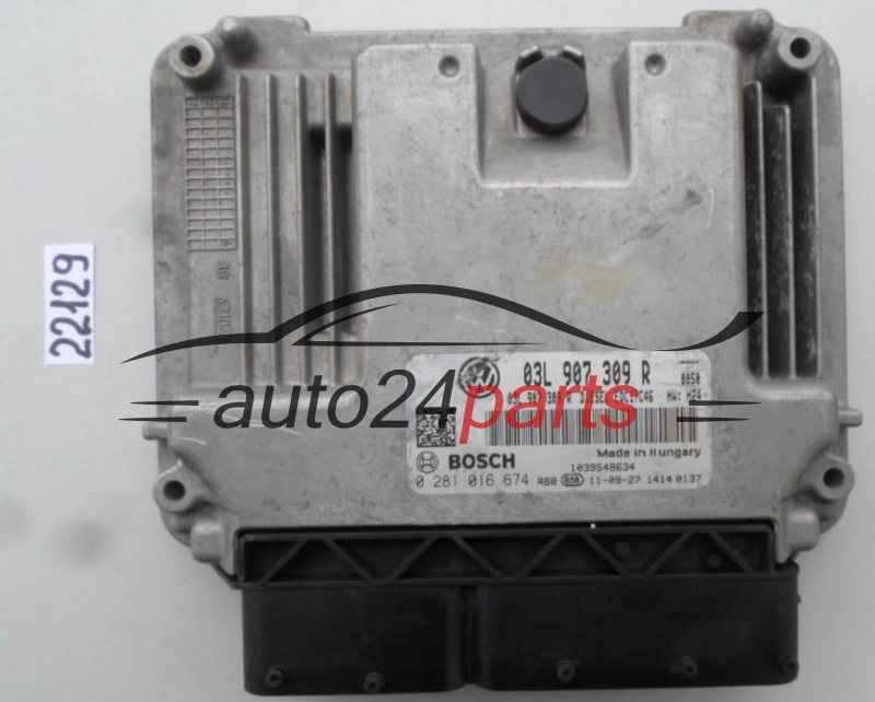 VW VOLKSWAGEN TIGUAN 2.0 TDI 03L907309R, 03L 907 309 R, BOSCH 0281016674, 0 281 016 674 DIESEL EDC17C46 