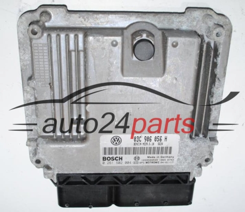 MOTORSTEUERGERÄT ECU STEUERGERÄT VW VOLKSWAGEN GOLF 1.4 FSI 03C 906 056 H, 03C906056H, BOSCH 0 261 S02 004, 0261S02004