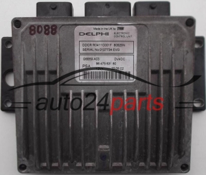 MOTORSTEUERGERÄT ECU STEUERGERÄT PEUGEOT, CITROEN 1.5, DDCR R0411C001F, DDCRR0411C001F, 96 475 631 80, 9647563180, 0107734 EVG