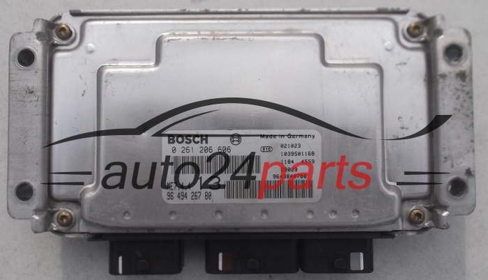 MOTORSTEUERGERÄT ECU STEUERGERÄT CITROEN XSARA PICASSO 1.6 BOSCH 0 261 206 606, 0261206606, 96 494 267 80, 9649426780, 9643840780, ME7.4.4 13