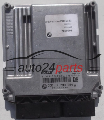 MOTORSTEUERGERÄT ECU STEUERGERÄT BMW E87 E90 BOSCH 0 281 012 880