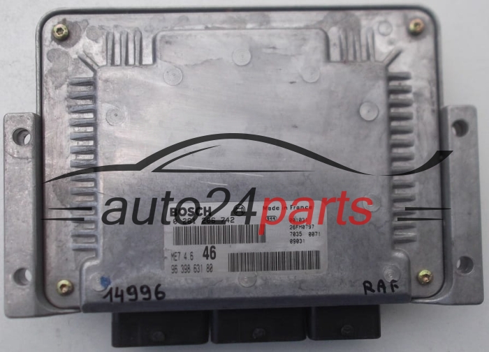 MOTORSTEUERGERÄT ECU STEUERGERÄT  PEUGEOT 607 BOSCH 0 261 206 742,  96 398 631 80