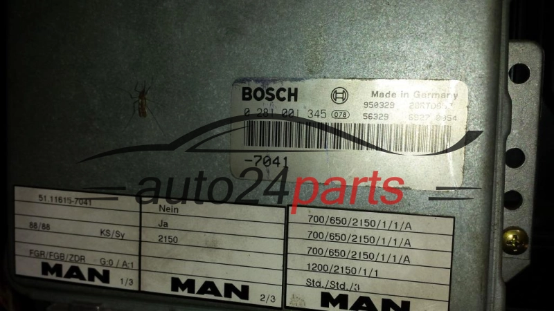 ECU CENTRALITA DE MOTOR MAN  BOSCH 0 281 001 345