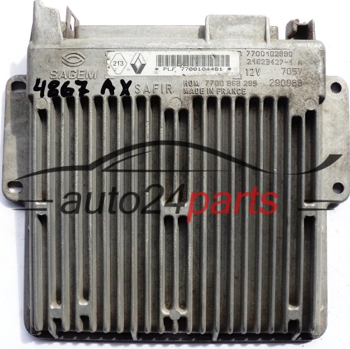 MOTORSTEUERGERÄT ECU STEUERGERAT RENAULT CLIO 1.2 21623427-4 A, 216234274A, 7700104481, 7700102990, HOM 7700868295, HOM7700868295 