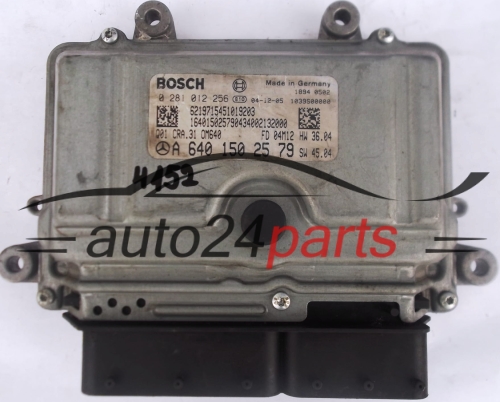 KOMPUTER STEROWNIK SILNIKA MERCEDES W169 A200 2.0 CDI A6401502579, 6401502579, A 640 150 25 79 BOSCH 0281012256, 0 281 012 256 - 4152, 4237