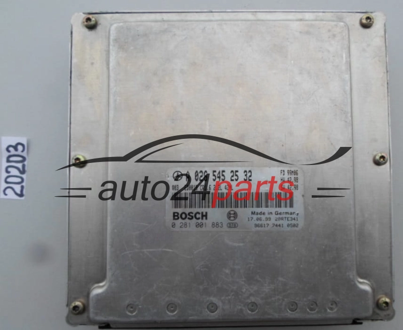 KOMPUTER STEROWNIK SILNIKA MERCEDES 2.2 CDI BOSCH 0 281 001 883, A 026 545 25 32