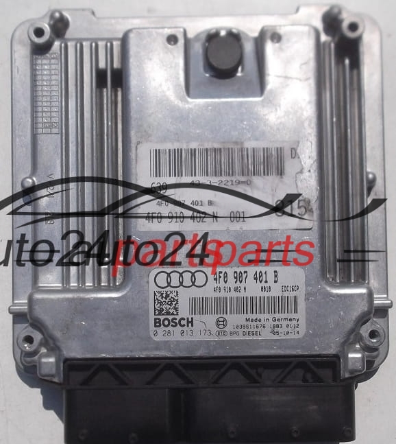 ECU CENTRALITA DE MOTOR AUDI A6 3.0 TDI BOSCH 0 281 013 173, 0281013173, 4F0 907 401 B,  4F0 910 402 N