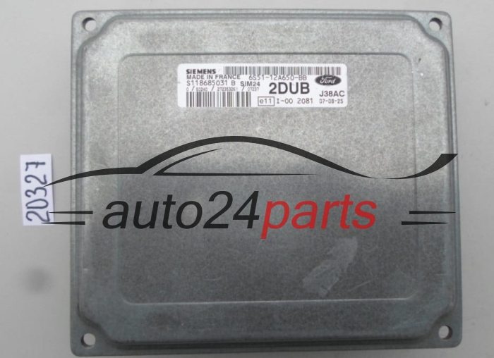 KOMPUTER STEROWNIK SILNIKA FORD KA 1.3 SIEMENS S118685031 B,  6S51-12A650-BB,  2DUB, SIM24