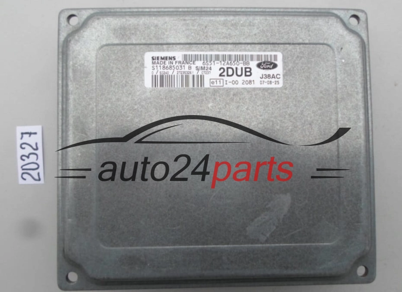 KOMPUTER STEROWNIK SILNIKA FORD KA 1.3 SIEMENS S118685031 B,  6S51-12A650-BB,  2DUB, SIM24