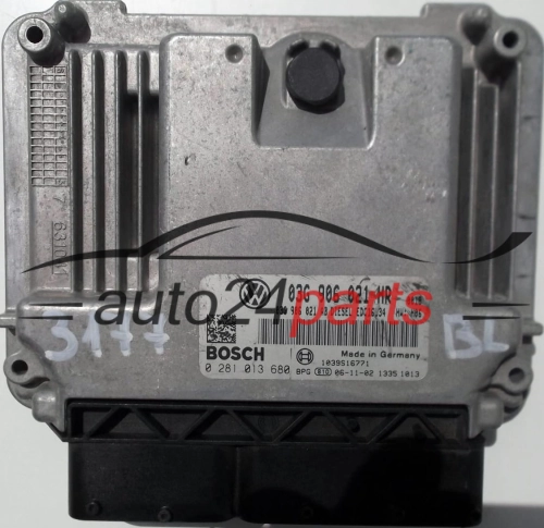 KOMPUTER STEROWNIK SILNIKA VW VOLKSWAGEN CADDY 1.9 TDI 03G906021HR, 03G 906 021 HR, BOSCH 0281013680, 0 281 013 680, DIESEL EDC16U34 0018, 1039S16771