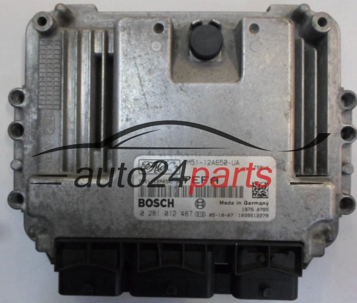 MOTORSTEUERGERÄT ECU STEUERGERÄT FORD FOCUS 1.6 TDCI BOSCH 0 281 012 487, FoMoCo 7M51-12A650-UA