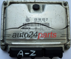 MOTORSTEUERGERÄT ECU STEUERGERÄT VW VOLKSWAGEN POLO 1.4 030906032CF, 030 906 032 CF, BOSCH 0261207177, 0 261 207 177, BENZIN ME7.5.10 3621 26SA7188
