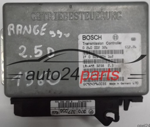 CENTRALITA ECU CAJA DE CAMBIO AUTOMATICO LAND RANGE ROVER 2.5 TD BOSCH 0260002326, 0 260 002 326