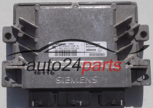 MOTORSTEUERGERÄT ECU STEUERGERAT RENAULT CLIO SIEMENS S120201108 A, S120201108A, 8200454467, 8200400246, SIM32