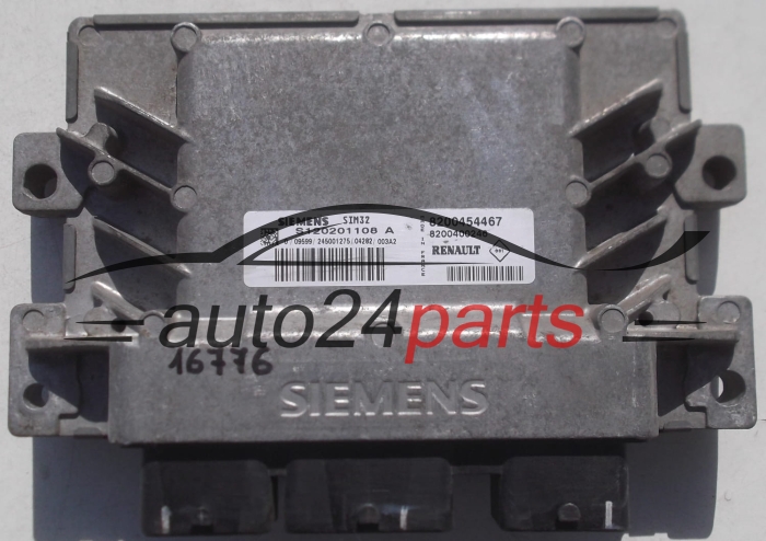 MOTORSTEUERGERÄT ECU STEUERGERAT RENAULT CLIO SIEMENS S120201108 A, S120201108A, 8200454467, 8200400246, SIM32