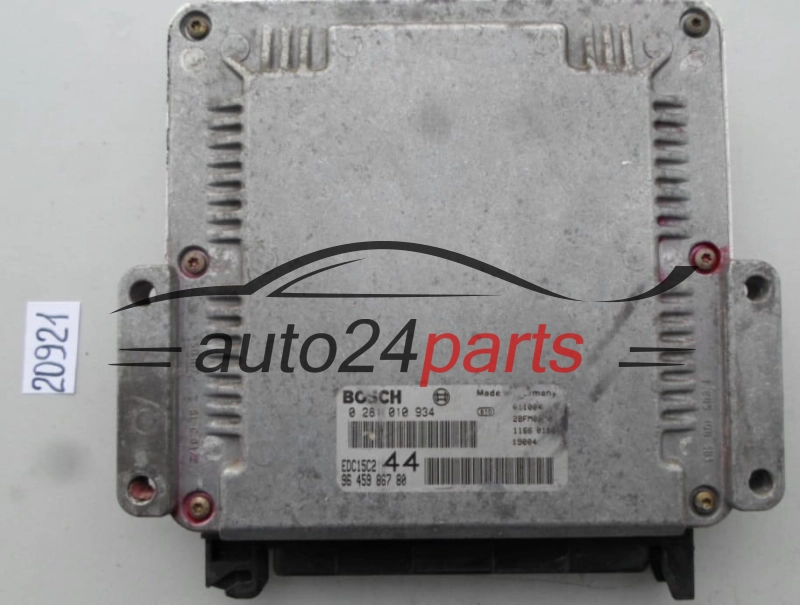 KOMPUTER STEROWNIK SILNIKA FIAT PEUGEOT 2.0 HDI BOSCH 0 281 010 934, 0281010934, 96 459 867 80, 9645986780, EDC15C2 