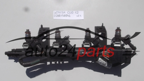 WTRYSK WTRYSKIWACZ PALIWA BENZYNA 1.2 16V RENAULT CLIO III BOSCH 0 280 158 046, 0280158046