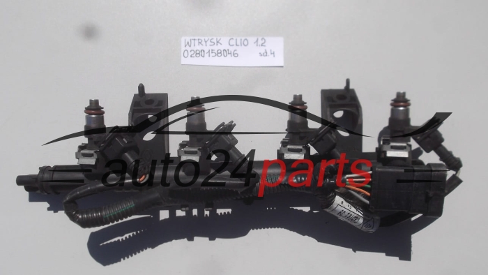 WTRYSK WTRYSKIWACZ PALIWA BENZYNA 1.2 16V RENAULT CLIO III BOSCH 0 280 158 046, 0280158046