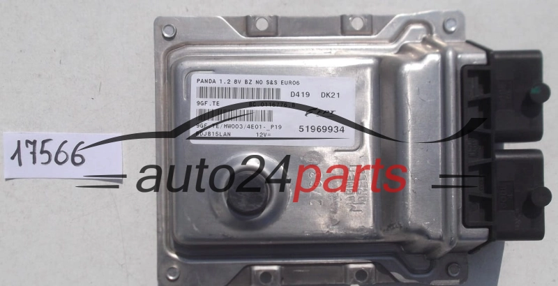 KOMPUTER STEROWNIK SILNIKA FIAT PANDA 1.2 51969934, 9GF.TE