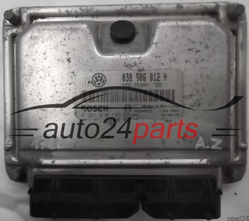 ECU CENTRALITA DE MOTOR SKODA OCTAVIA 1.9 TDI ALH 038906012H, BOSCH 0281010129, 28SA4931