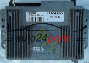 MOTORSTEUERGERÄT ECU STEUERGERÄT VOLVO S40 V40 2.0 SIEMENS S113727101J, S113727101 J, 113727101, 30864276-0A